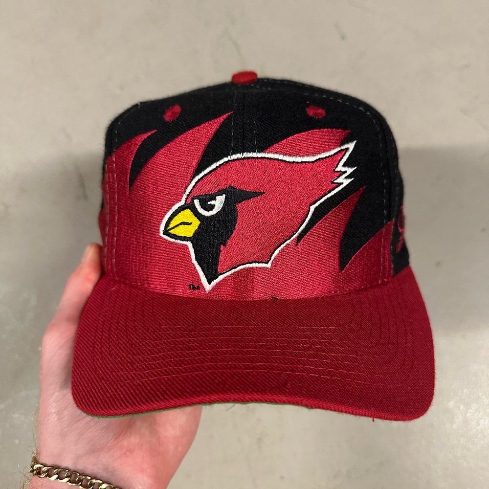 Vintage 90s NFL Logo Athletic Arizona Cardinals Retro Sharktooth Snapback Hat